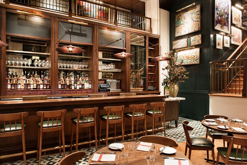 Woodwork of Bar in Restaurant by Ferrante Manufacturing Co. in Detroit, MI